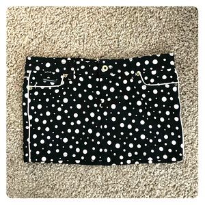 D&G Dolce & Gabbana polka dot skirt 28 mini jean